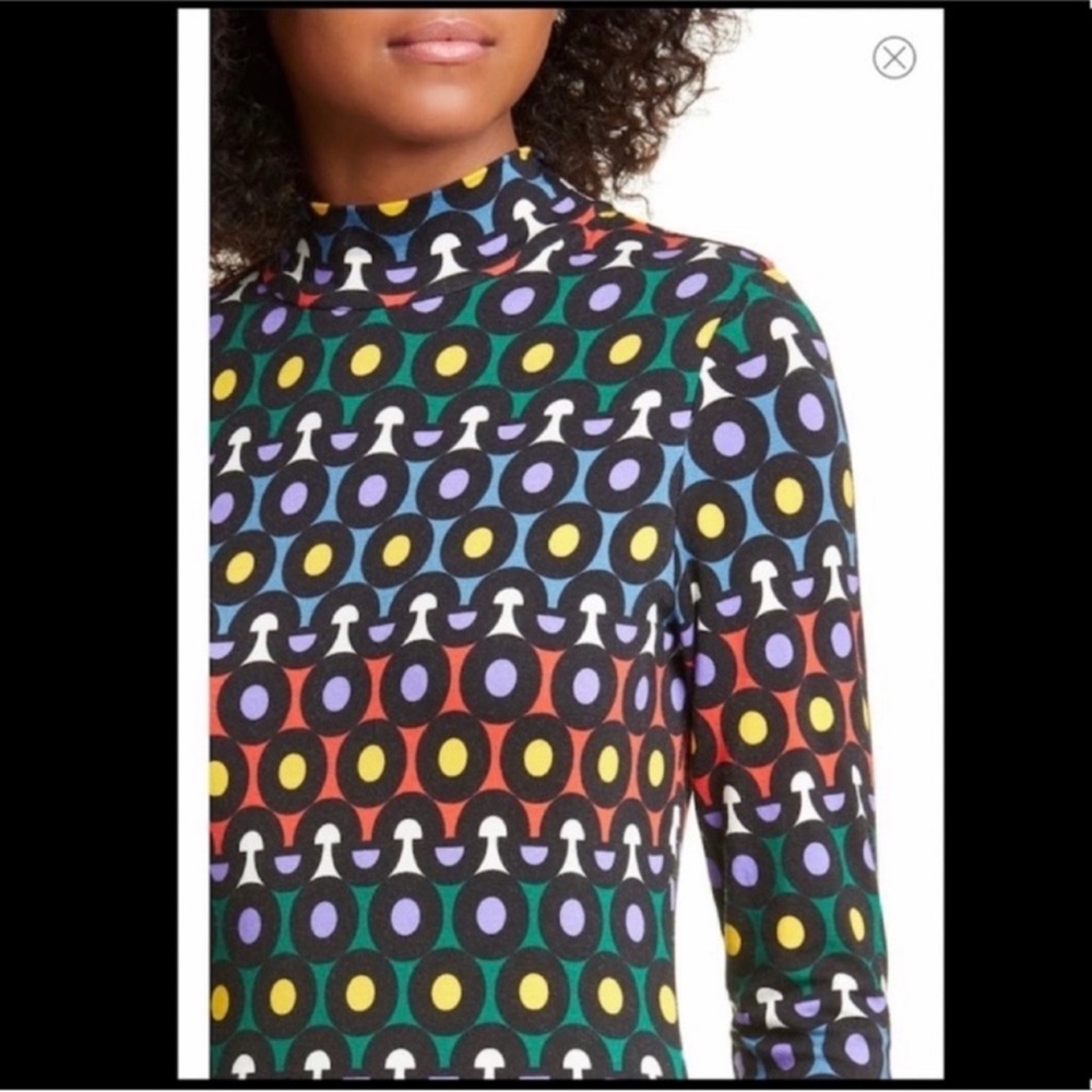 Alice and Olivia “Delora Rainbow Dot Geometric Dress" - Picture 5 of 11